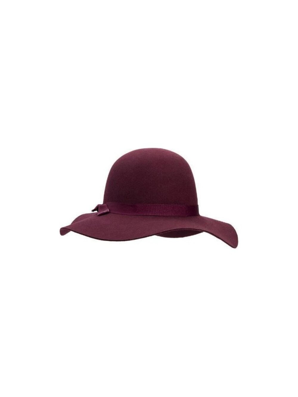 HAT ATTACK Round Brim Floppy BURGUNDY 100% Wool USA Designer NWT